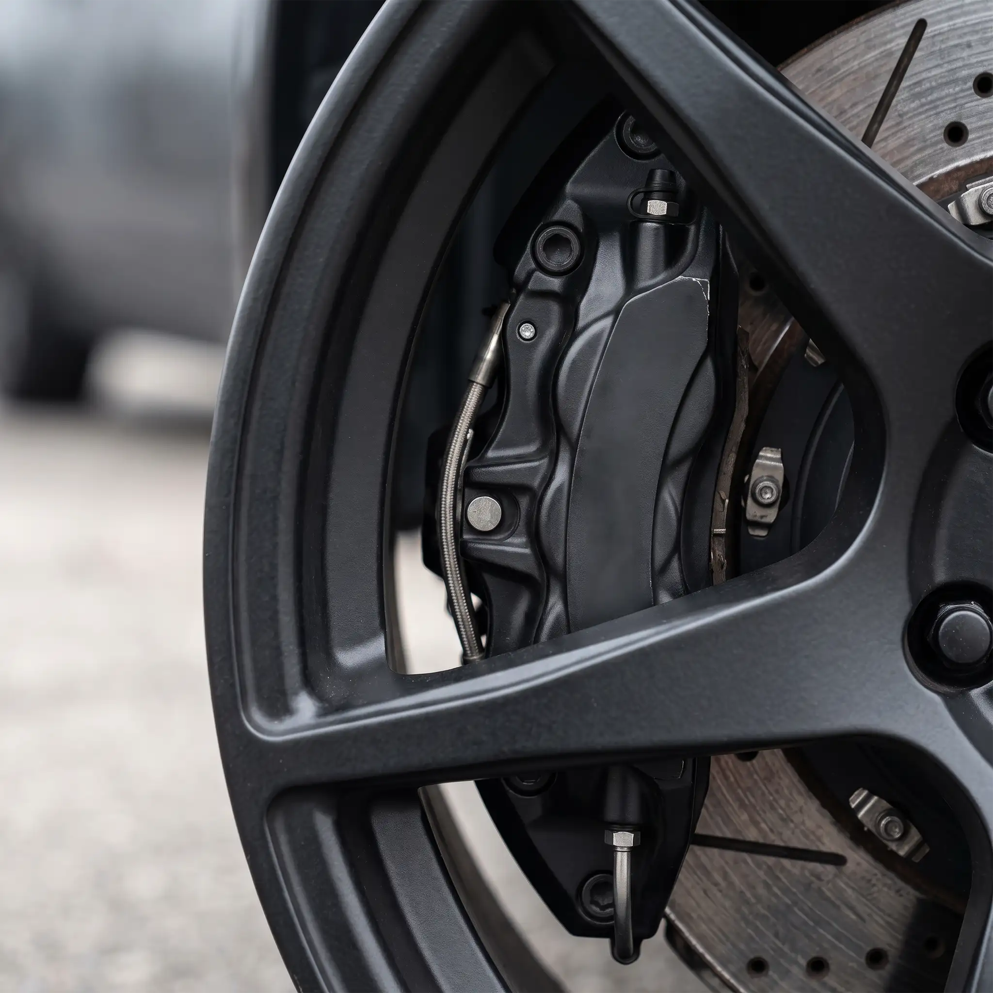 Wheel and brake fitment detail
